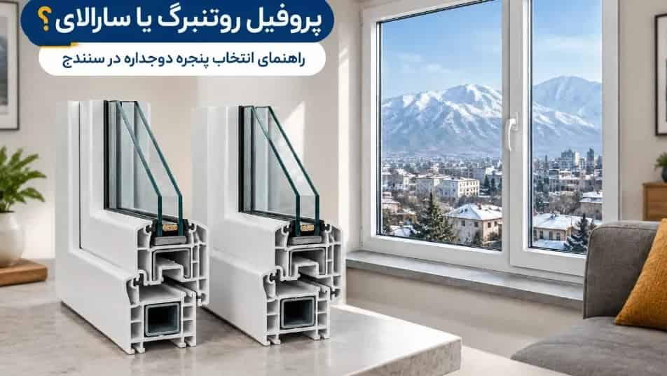 پروفیل روتنبرگ یا سارالای برای پنجره دوجداره در سنندج